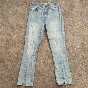 Abercrombie & Fitch Light Wash The Skinny High Rise Curve Love